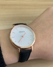 Load image into Gallery viewer, Adaterry Watches Rose Gold Analog Watch with Leather Straps Women Waterproof Watch, Quartz Watches for Women
