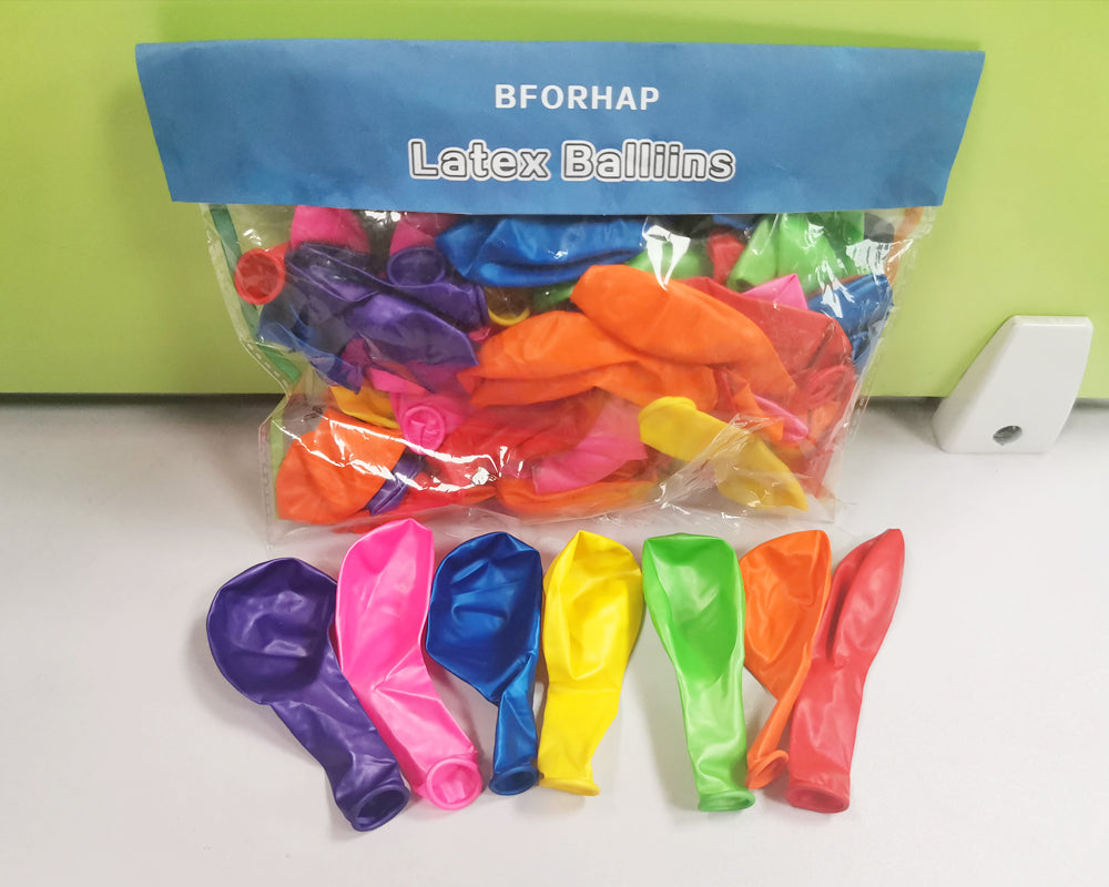 BFORHAP balloon, 5 inch 7 kinds of rainbow party latex balloons, party decorations, 100 pcs