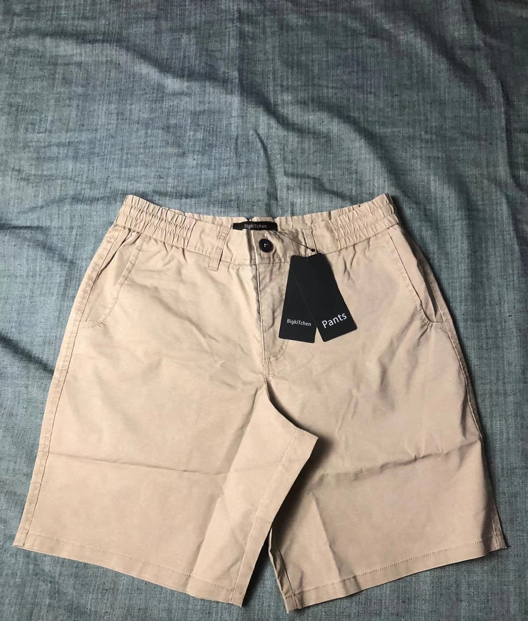 BigkiTchen Pants,Men's Board Shorts，Khaki