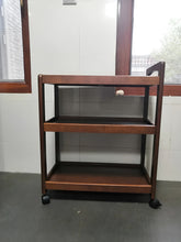 Load image into Gallery viewer, BrnRtone Tea cart, with four wheels and three pallets
