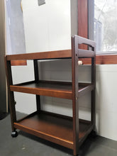 Load image into Gallery viewer, BrnRtone Tea cart, with four wheels and three pallets
