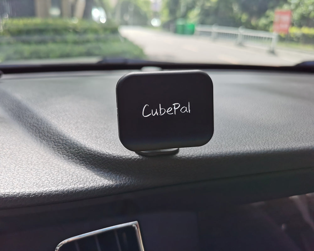CubePal in-car stand, rotatable angle, adjustable magnetic desktop phone stand