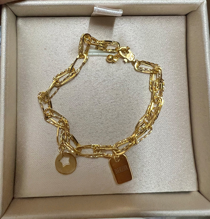 DIRZHX bracelets, delicate gold bracelets for women, jewelry for women