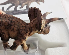 Load image into Gallery viewer, Dolamoon rubber toys, super realistic fake triceratops, children&#39;s toys, rubber dinosaur models
