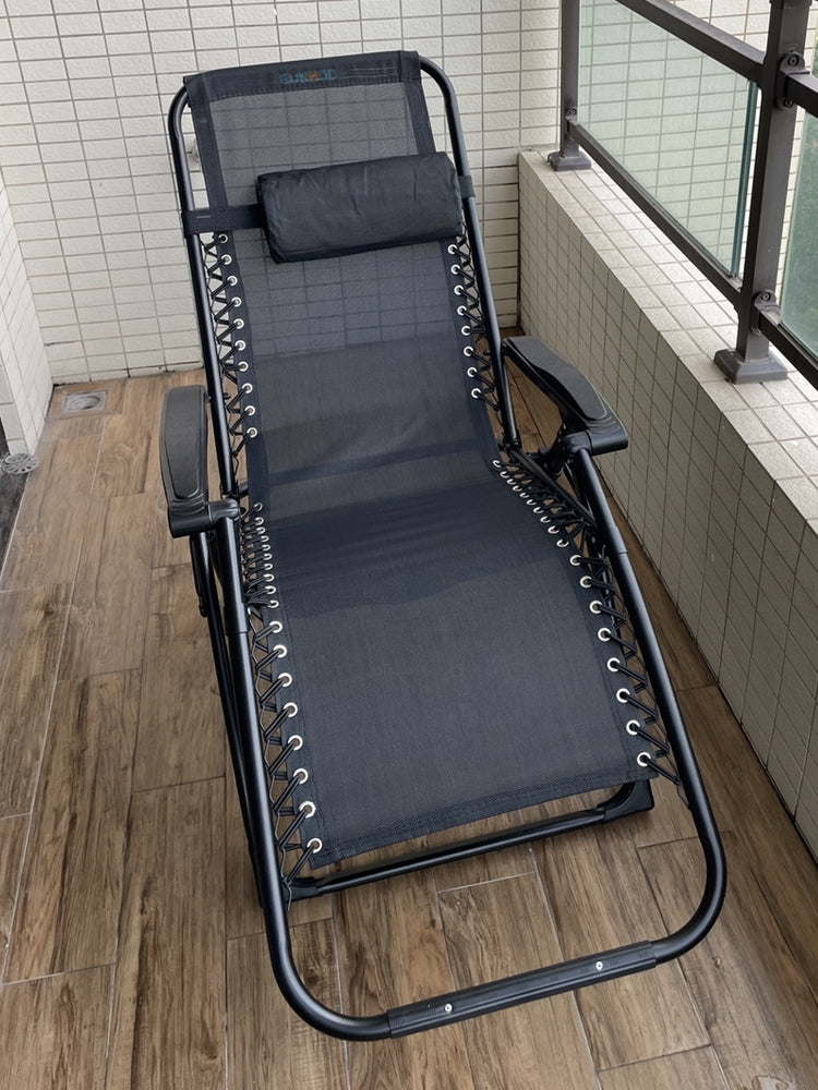 EUNHOO deck chair, recliner with pillow and anti tilt recliner