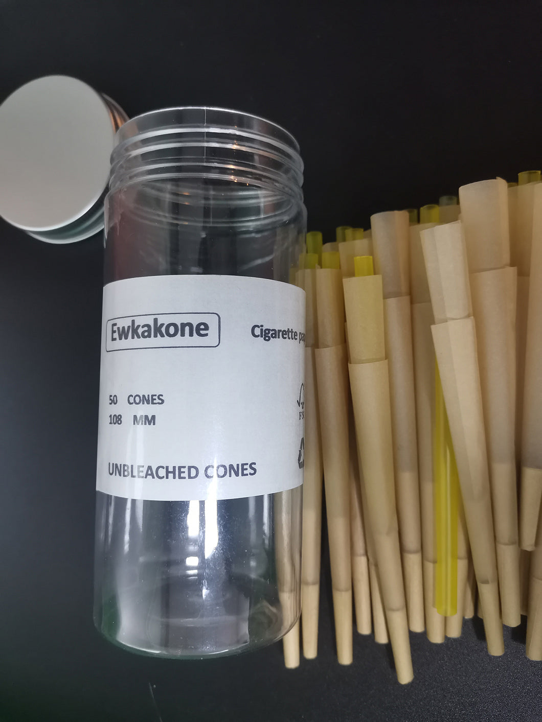 Ewkakone Cigarette papers, organic pre roll paper cone, easy to use and carry