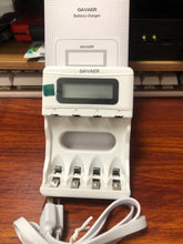 Load image into Gallery viewer, GAVAER Battery Charger, USB AA AAA Battery Charger, 4 Bay Individual Battery Charger
