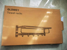 Load image into Gallery viewer, GLDWEY Towel racks, wall mounted multifunctional dual towel rack
