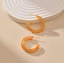 Load image into Gallery viewer, MSCHA HOME Earrings,Gold Plated Lightweight Hoop Earrings
