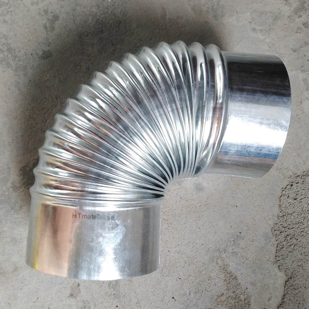 HTmatelasse Metal elbows for pipes,90° Degree Adjustable Elbow Crimped End Connection