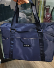 Load image into Gallery viewer, KVV Travelling Bags, Water Repellency Travel Duffle Bag Foldable for Men Women, Navy blue
