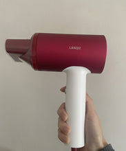 Load image into Gallery viewer, LANQIE hair dryer,1800W Ionic Hair Dryer, Pro Salon Negative Ions Blow Dryer, Light Weight/Quiet/Fast Drying, Heating &amp;  Wind Speed with Magnetic Concentrator Nozzle Suitable for Home &amp; Salon &amp; Travel
