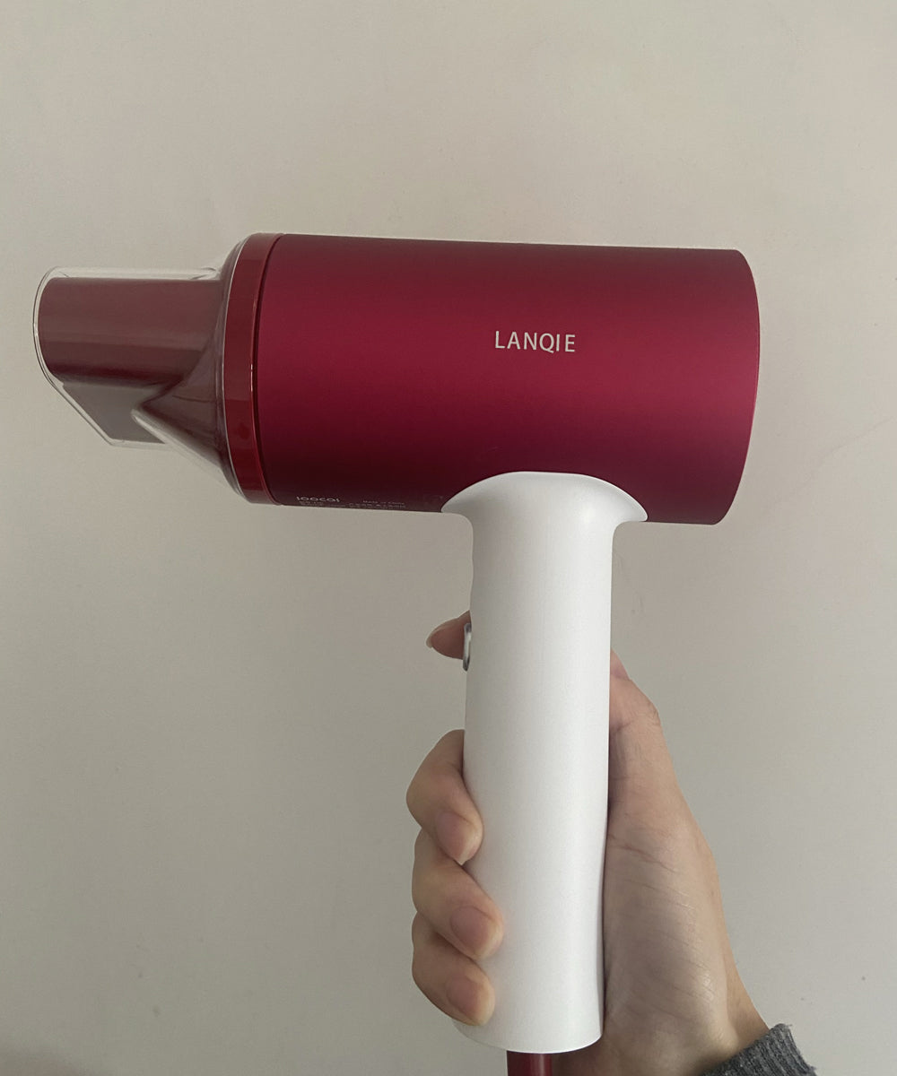 LANQIE hair dryer,1800W Ionic Hair Dryer, Pro Salon Negative Ions Blow Dryer, Light Weight/Quiet/Fast Drying, Heating &  Wind Speed with Magnetic Concentrator Nozzle Suitable for Home & Salon & Travel