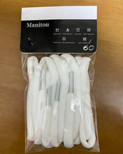 Load image into Gallery viewer, Manitou shoelaces, white, flat shoelaces-alternative to sneakers and Converse shoelaces
