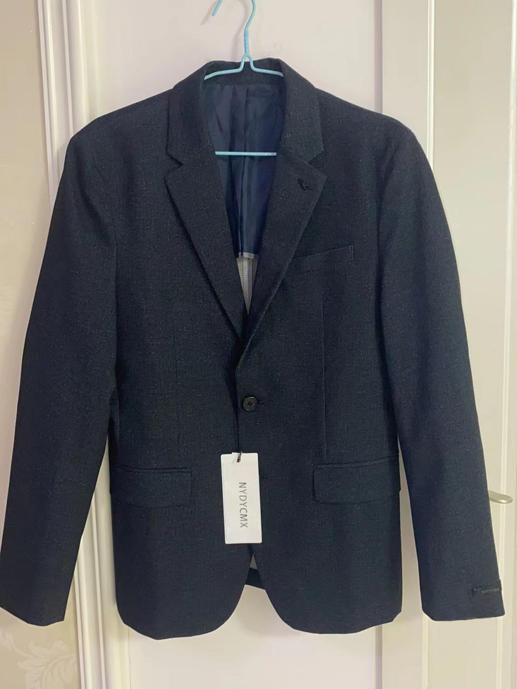 NYDYCMX Men's suits,Lapel Pocket Blazer Suit Long Sleeve Buttons