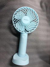 Load image into Gallery viewer, Pebira handheld fan, 2000mAh battery operated rechargeable personal fan

