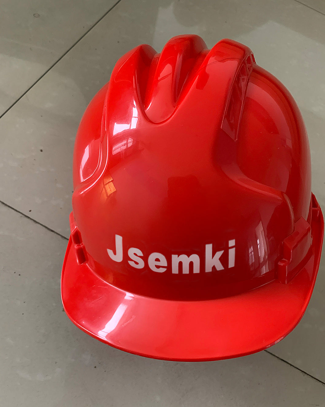 Jsemki-Safety Helmet Hard for Industrial & Construction  (Red)