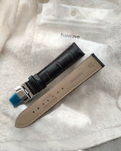 Load image into Gallery viewer, haiwave watch strap, crocodile pattern leather, release leather strap, 16mm, 18mm, 19mm, 20mm, 21mm, 22mm, 23mm or 24mm standard or long

