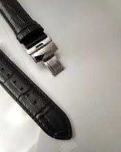 Load image into Gallery viewer, haiwave watch strap, crocodile pattern leather, release leather strap, 16mm, 18mm, 19mm, 20mm, 21mm, 22mm, 23mm or 24mm standard or long
