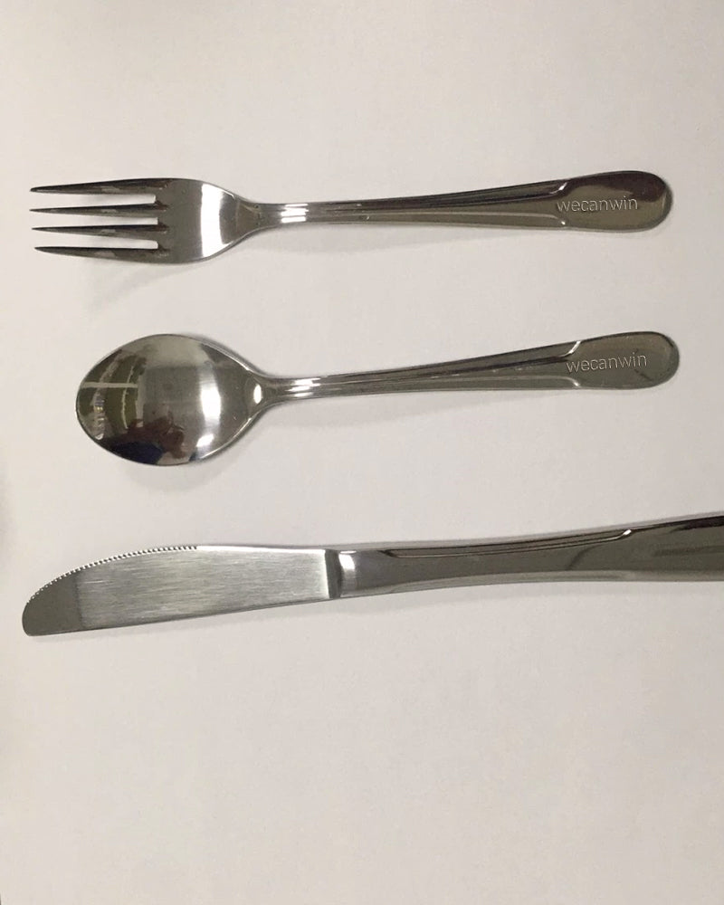 wecanwin Stainless Steel Flatware Cutlery Set, Tableware Eating Utensils Include Knife/Fork/Spoon